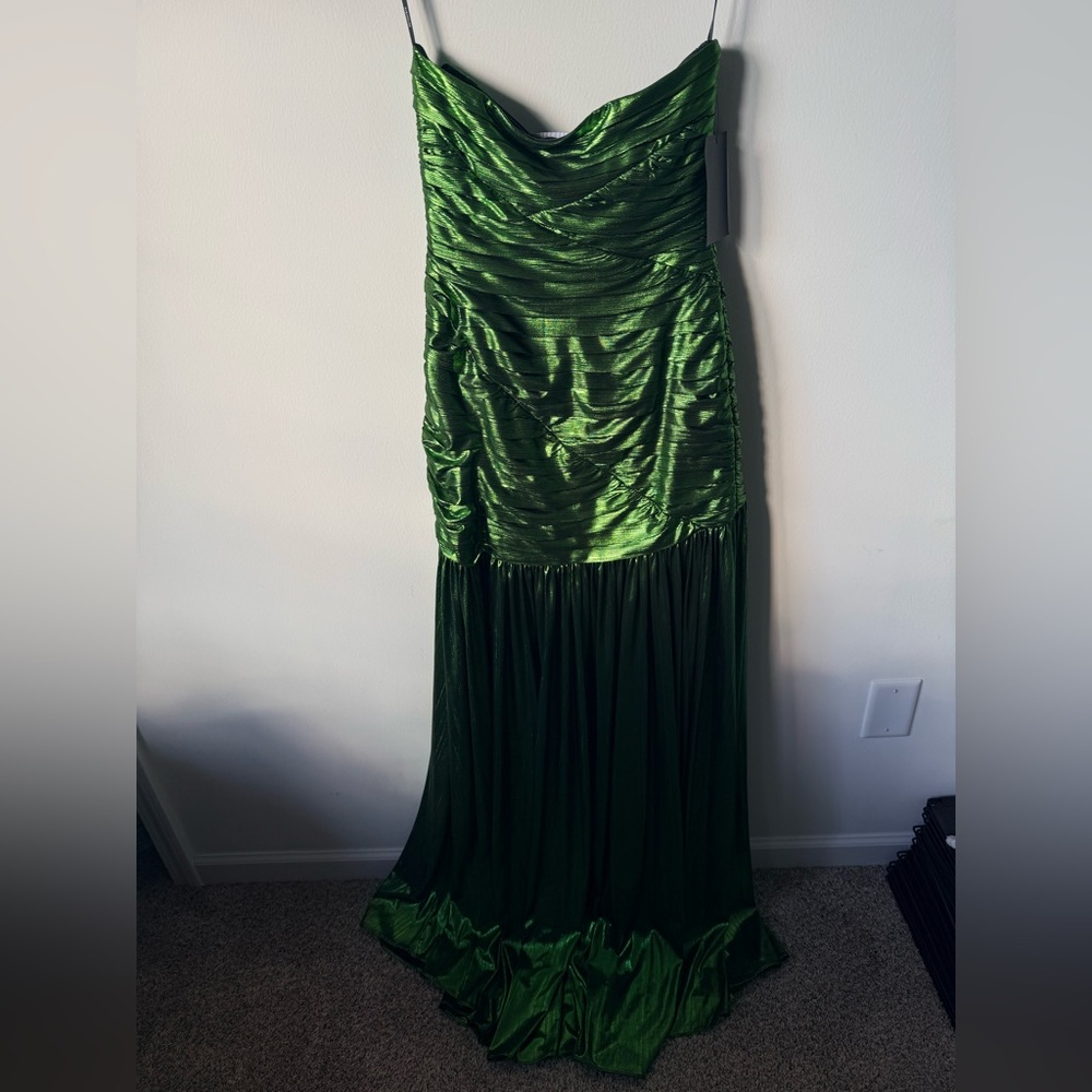 Retrofete Green Strapless Maxi Dress - Picture 6 of 6